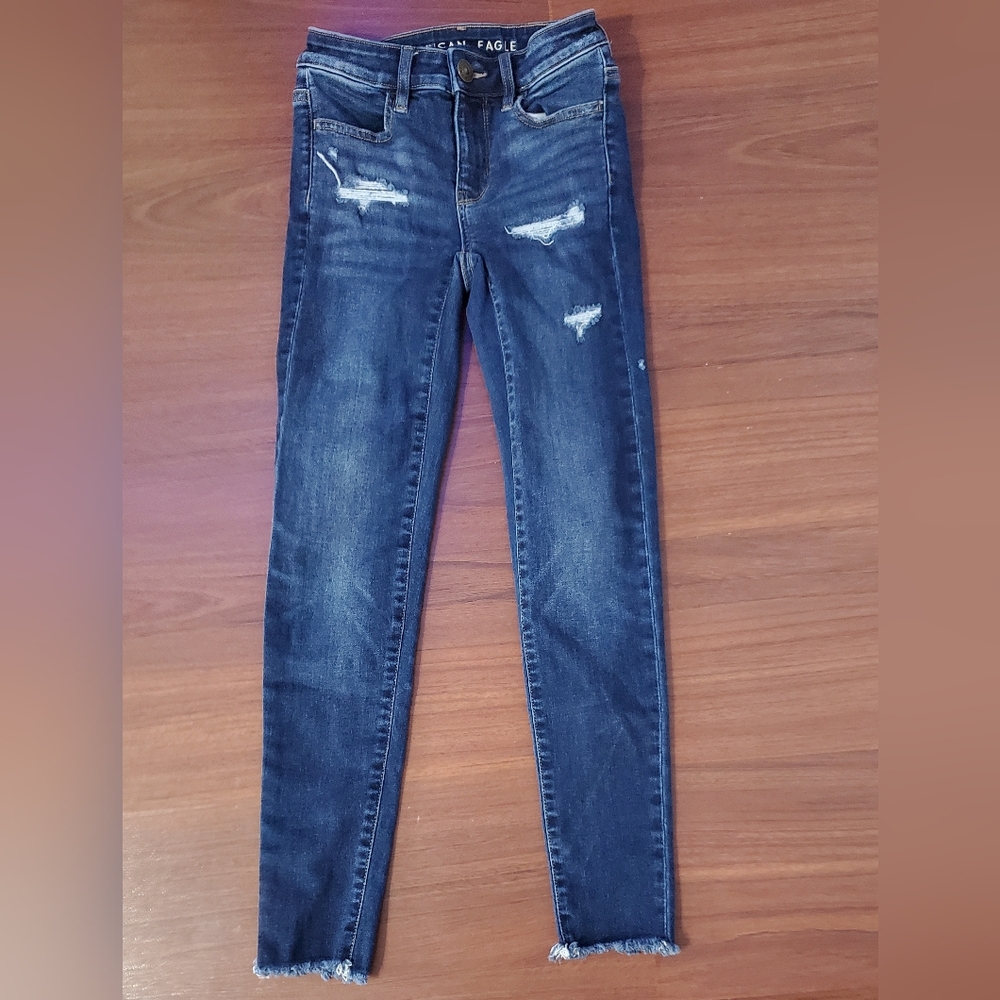 American Eagle Outfitters Dark Blue Denim